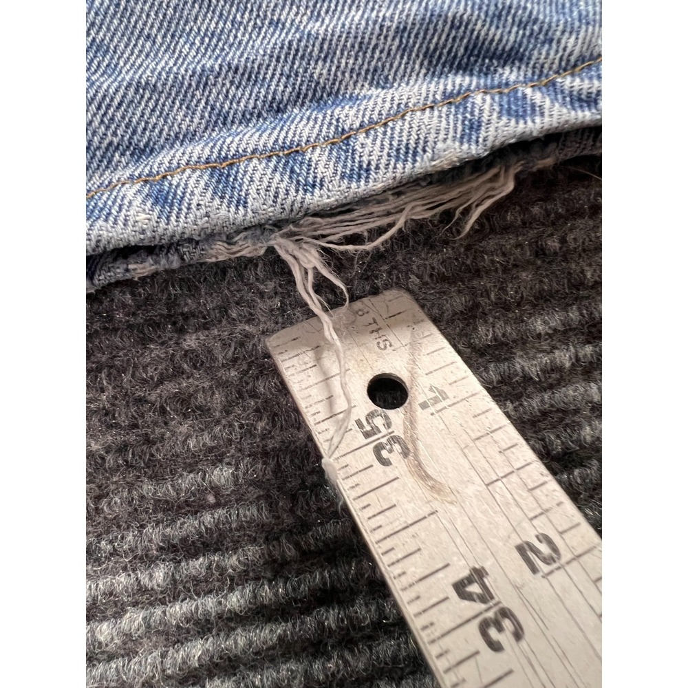 Vintage Carhartt Relaxed Fit Jeans Mens 32x34 Distressed Hem USA Workwear - Picture 15 of 16